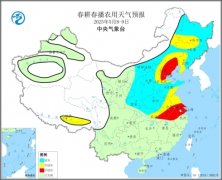 将来一周江淮江汉等地有较强降水 春播短暂受阻